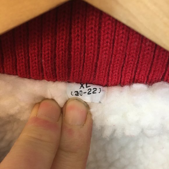 Vintage 80s Insulated Fairisle Sweater Jacket Womens XL - Picture 6 of 11